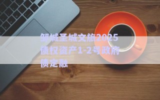 鄒城圣城文旅2025債權(quán)資產(chǎn)1-2號政府債定融